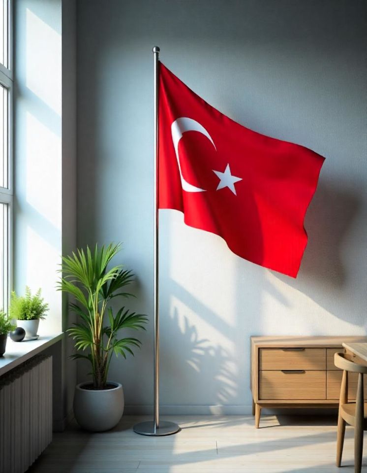 Makam Bayrağı Sadece Direk