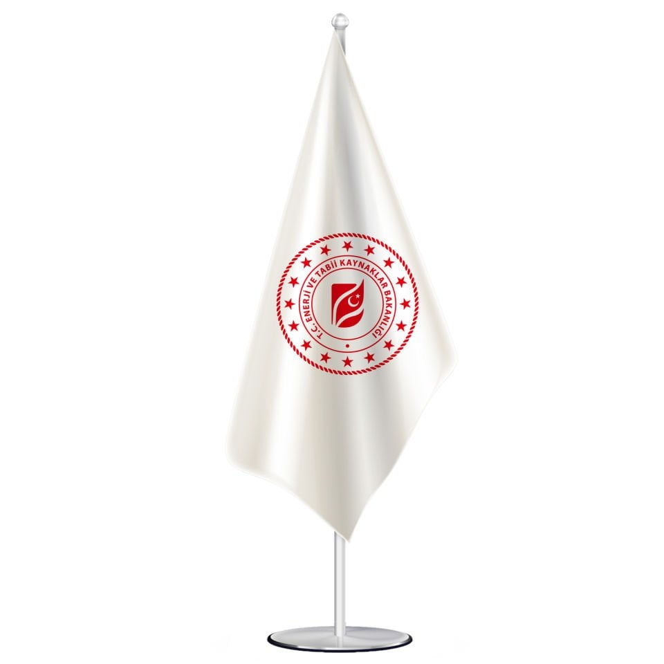 Makam Bayrakları Enerji Ve Tabii Kaynaklar Bakanlığı Logolu 100x150cm
